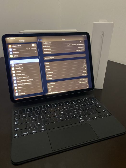 iPad Pro 11 256GB + Magic Keyboard + Apple Pencil 2nd Gen