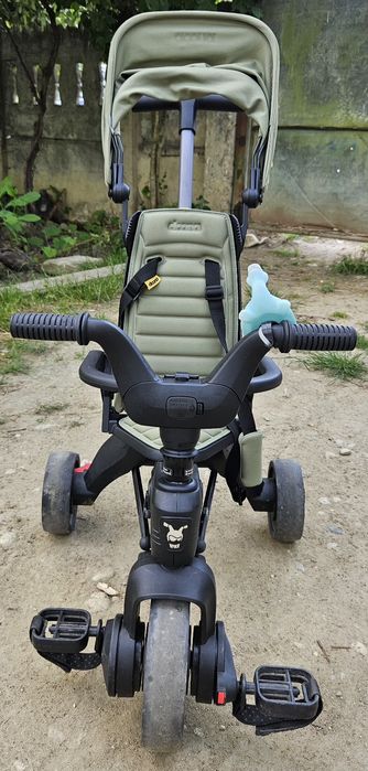 Tricicleta Pliabila Doona Liki Trike S3 - Desert Green - stare f buna