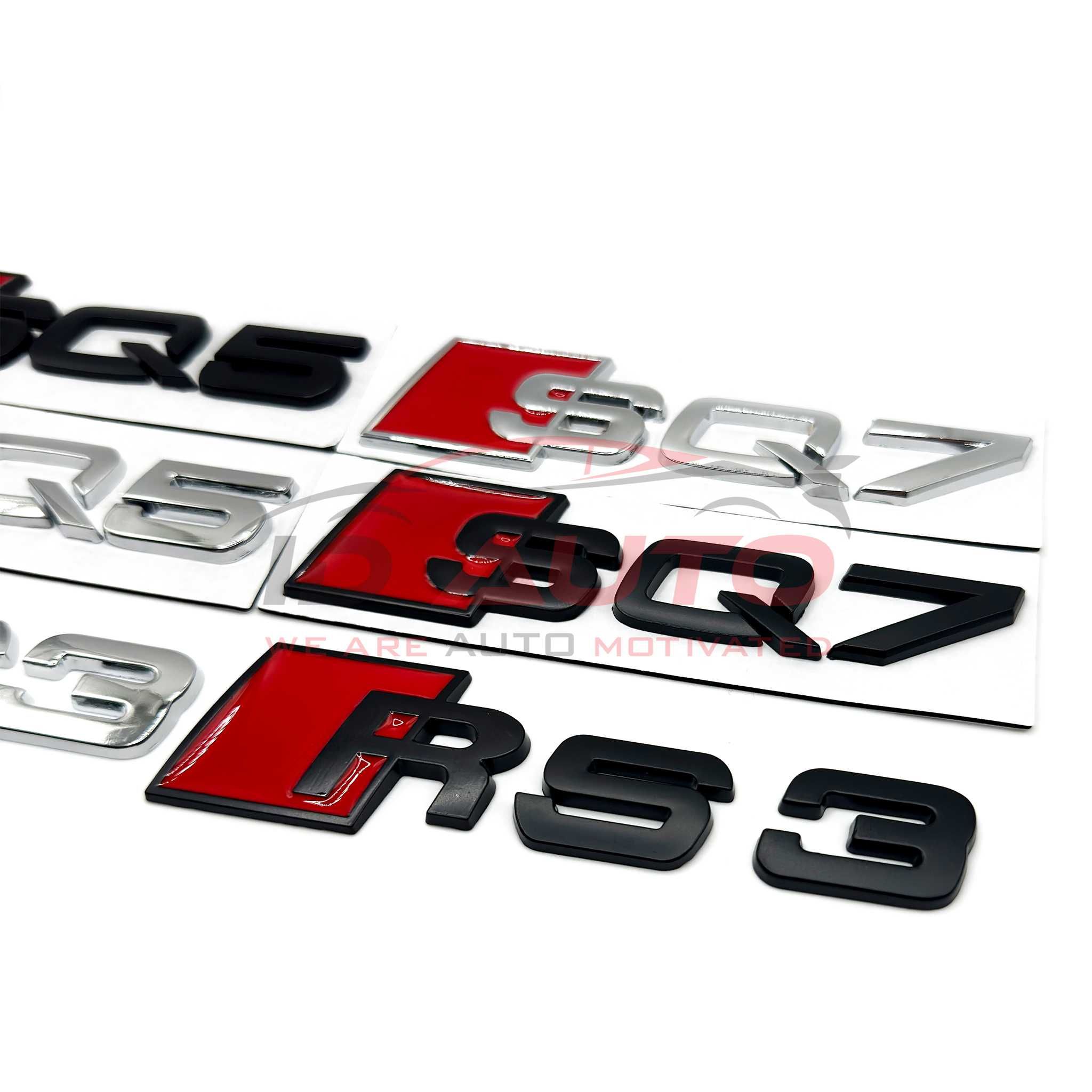 Audi надпис, rs3, SQ5, SQ7, sline, букви, Ауди, багажник, емблема