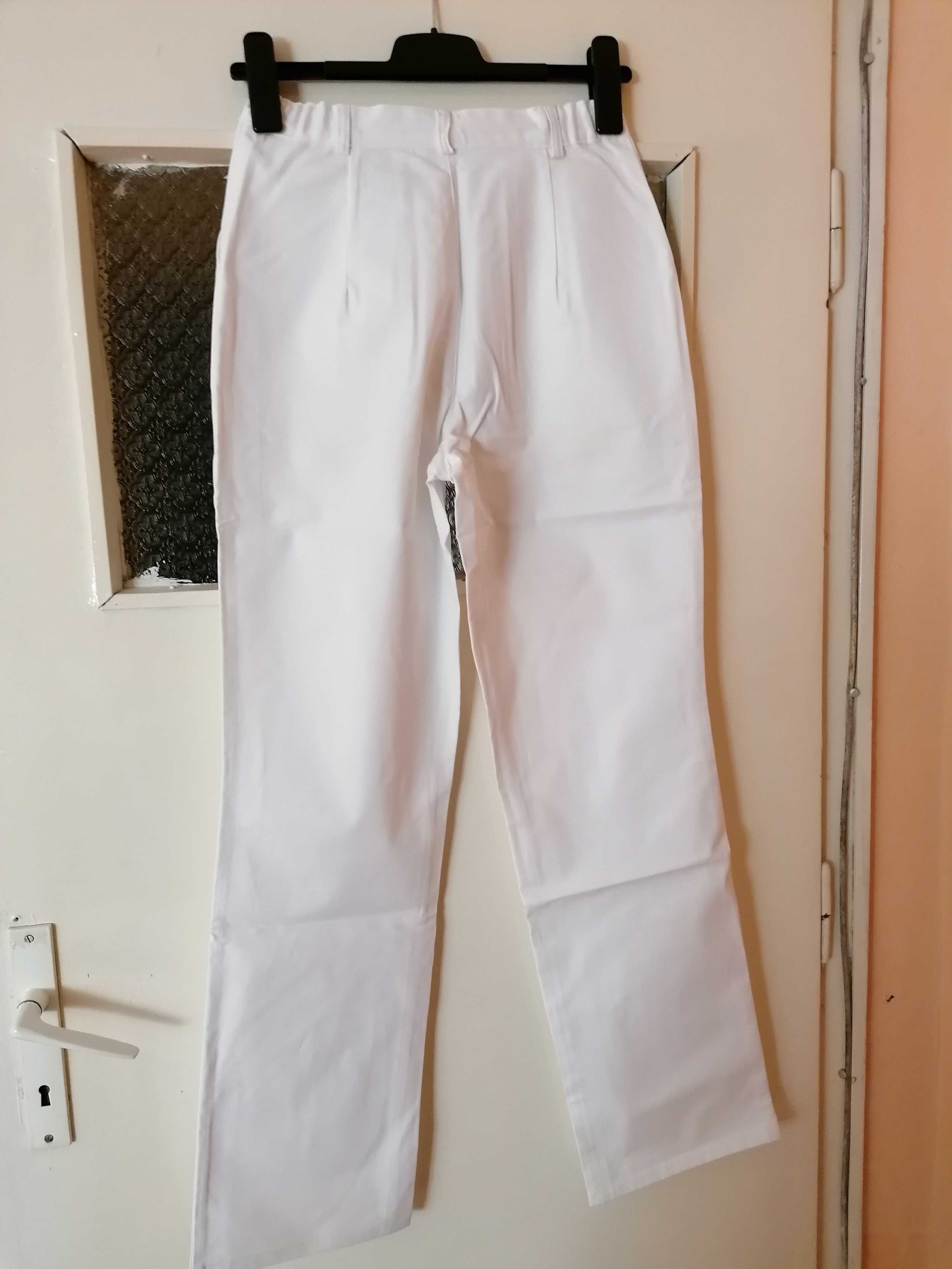 Бял работен панталон 38 размер, дамски, нов
