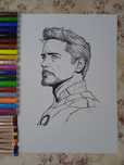 TONY STARK rasmi. A3. 25 000 soʻm.