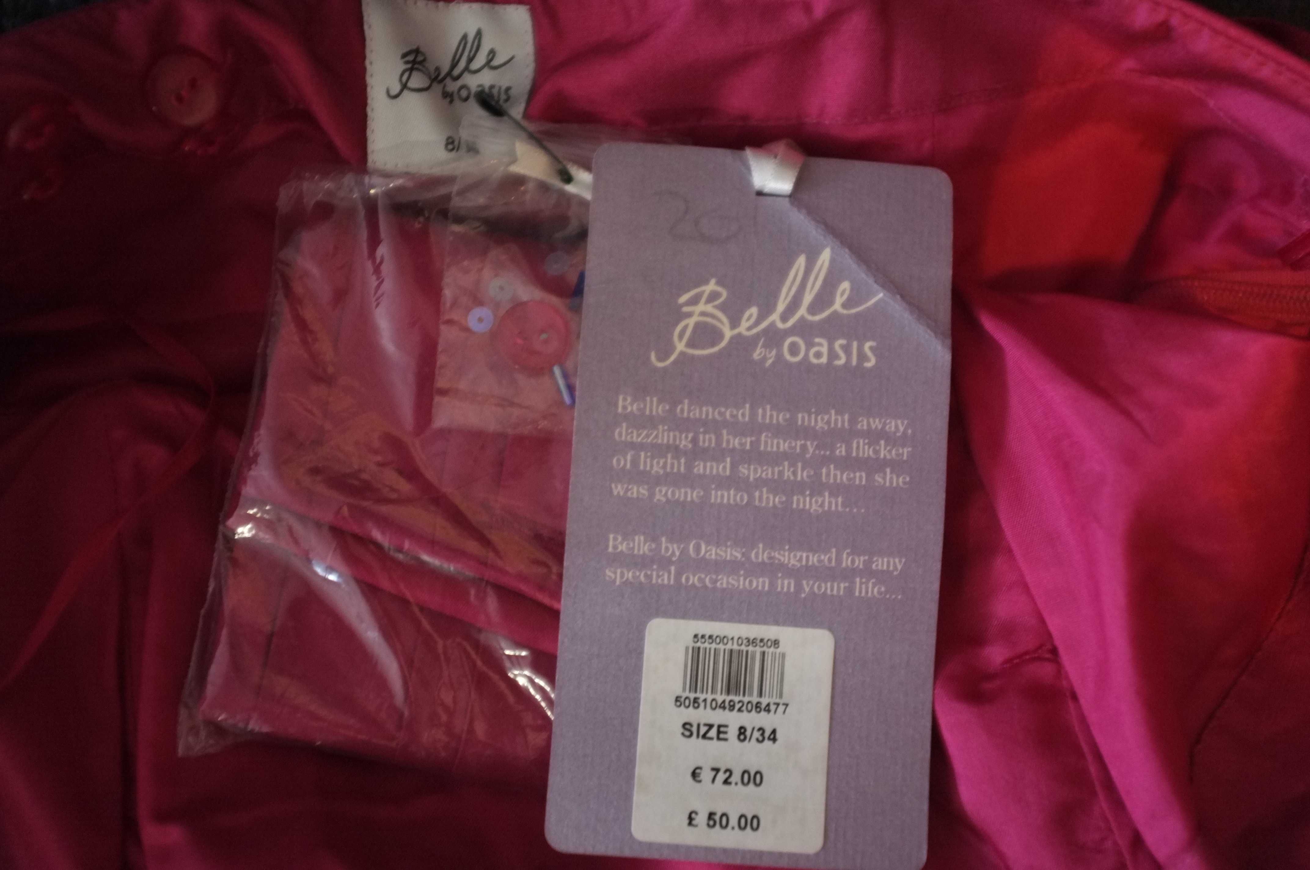Нов елегантен топ от 100% коприна, марка Belle с етикет, размер 34/8