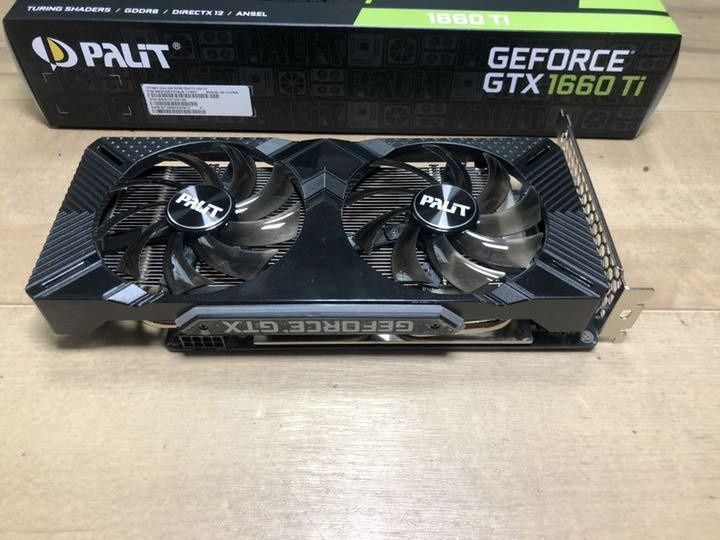 Videokarta, видеокарта palit dual gtx 1660ti 6GB 192bit 8pin