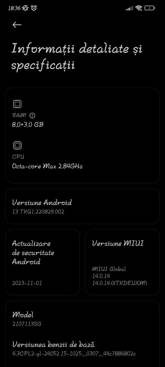 Vând Xiaomi 11 T pro