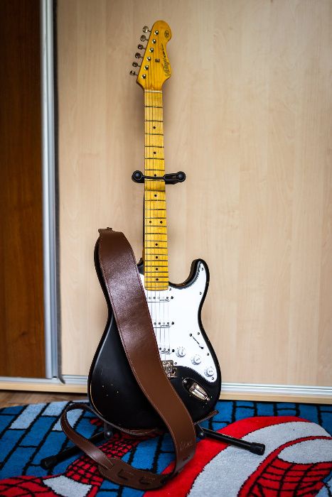 Curea de chitara, leather strap, guitar, handmade, guitar strap