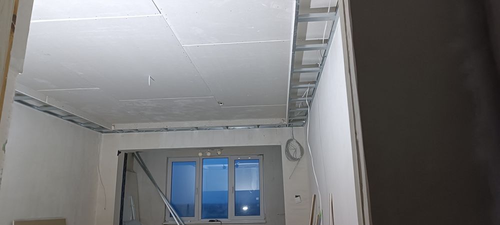 Гипскартон, вътрешна топло изолация,