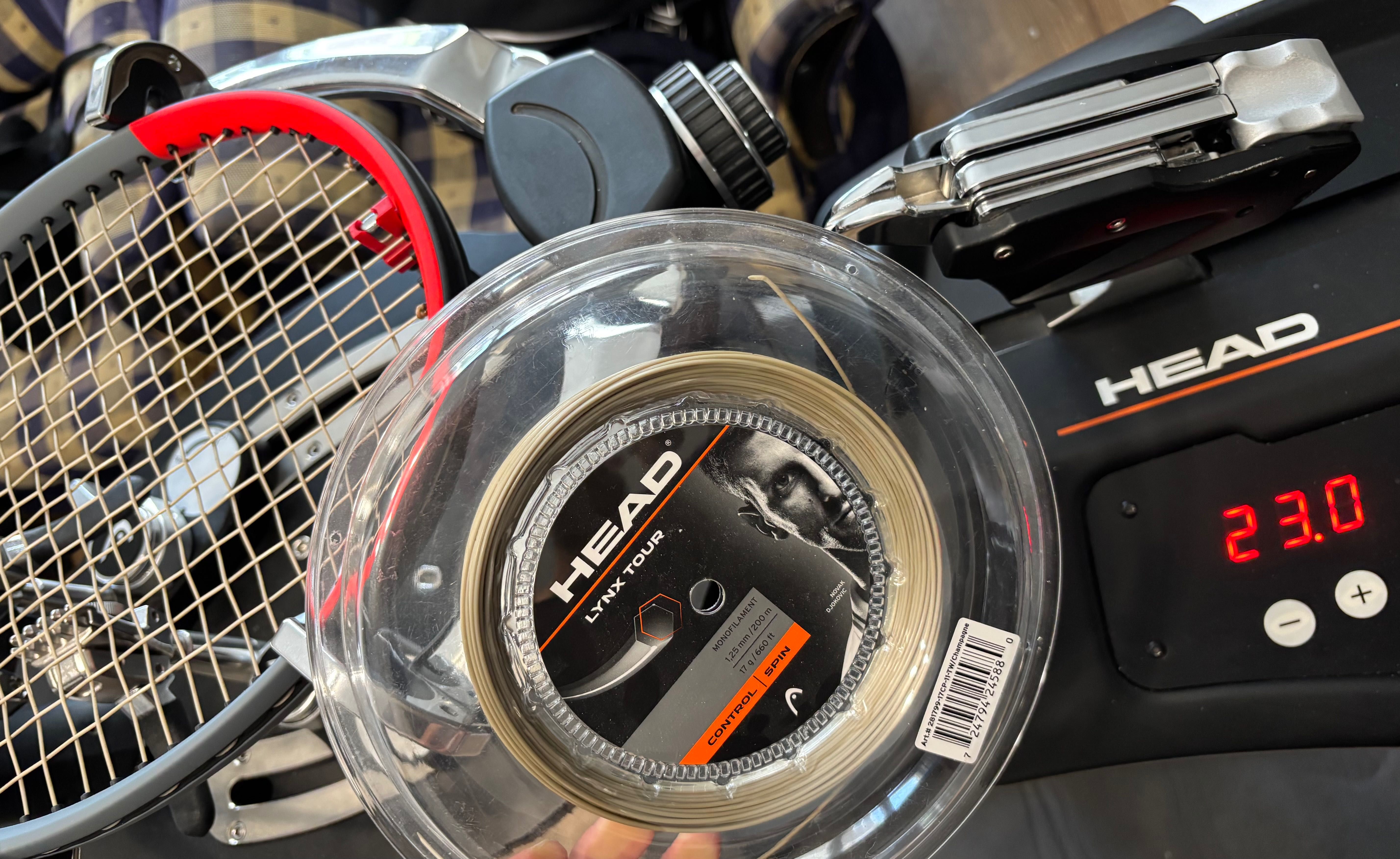 Професионално наплитане на тенис ракети Head Wilson Yonex Babolat