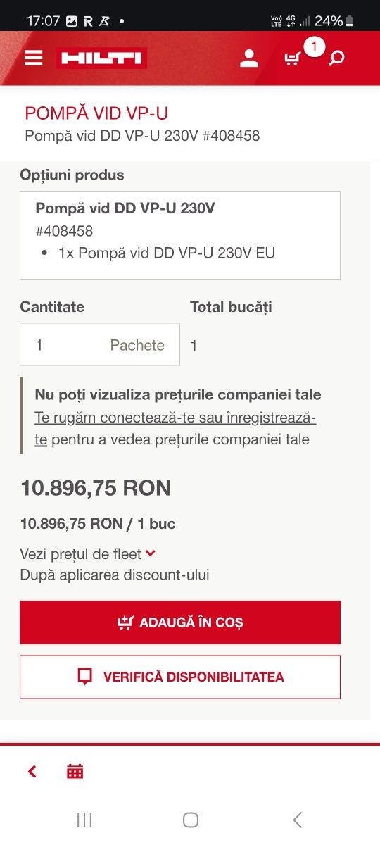 Pompa vid HILTI    NOU