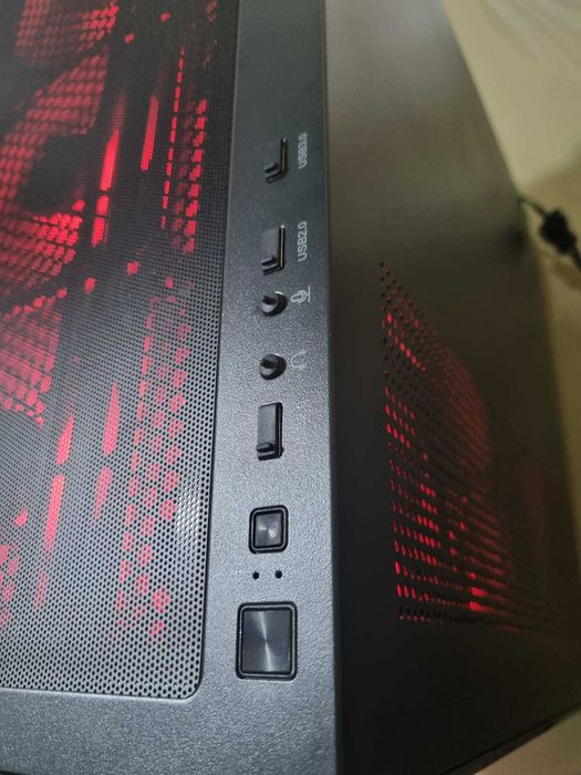 Carcasa noua PC acvariu + 9 Fan 120mm ARGB, cu telecomanda ATX, mATX