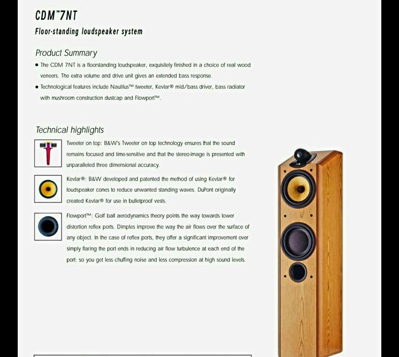 BOXE*B&W CDM 7 NT/NAUTILUS(bowers&wilkins focal kef tannoy sonus faber