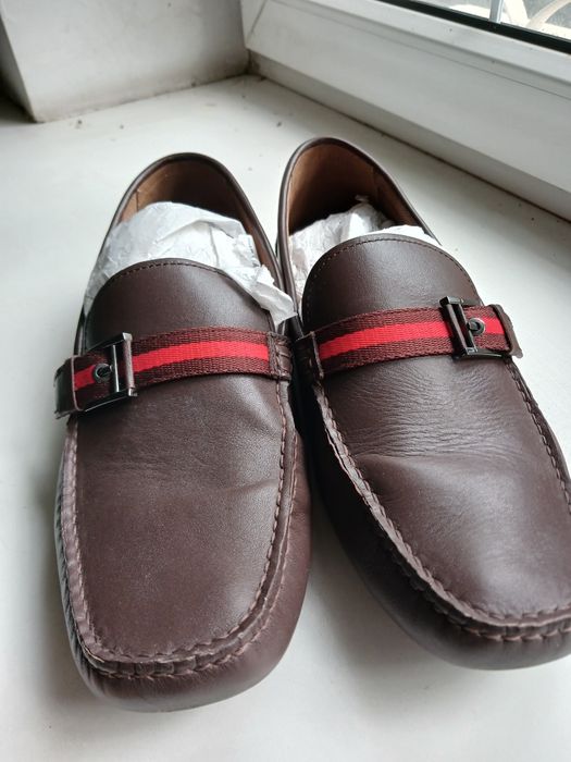 Мокасины кожаные