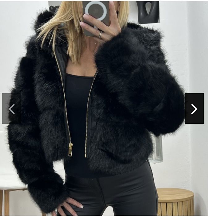 Къси якета с еко косъм