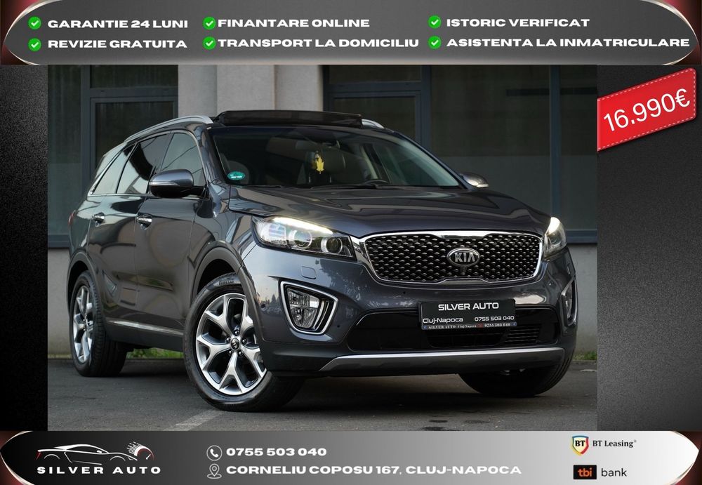 Kia Sorento Full 7 locuri Piele 4x4 rate garantie 24 luni