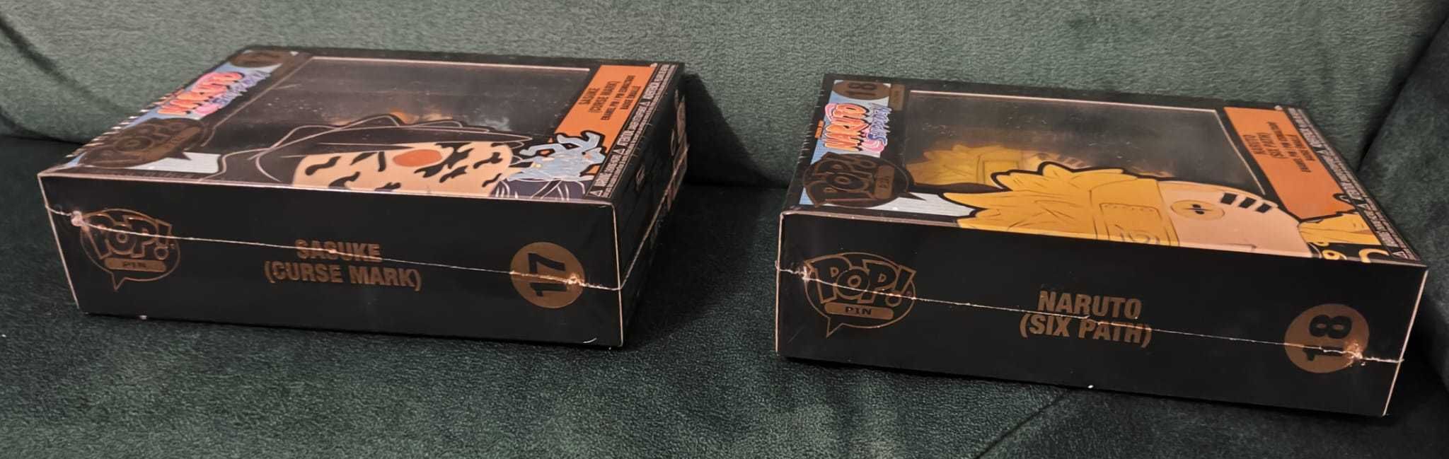 Sasuke & Naruto: 2 Funko Pop Pocket PINs Figurine Naruto Shippuden NOI