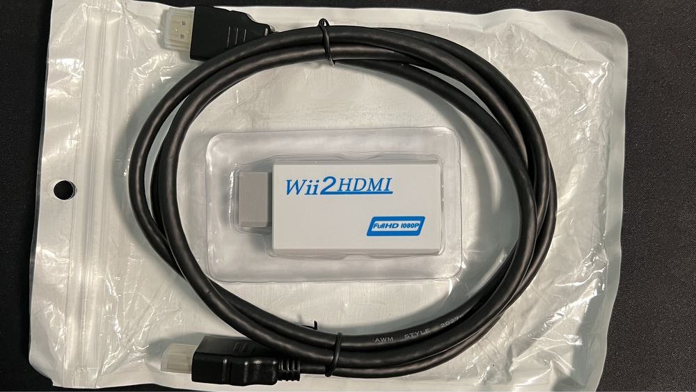 Wii към HDMI адаптер с 1.5m HDMI кабел комплект