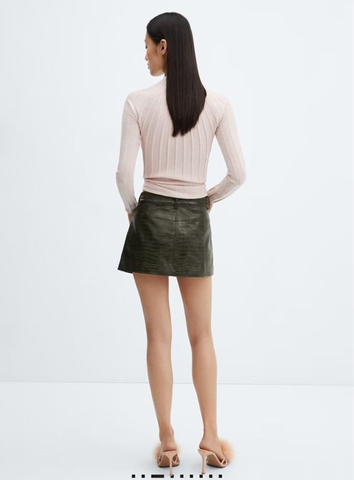 Пола- Mango- Animal print effect mini skirt