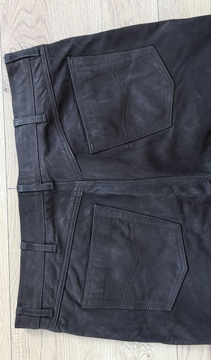 Pantaloni Piele Naturala henson&HENSON | Marime 40 (Talie 101 cm)