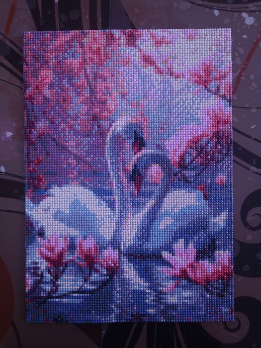 Tablou handmade Diamond Painting – Iubirea lenedelor (30x40 cm)