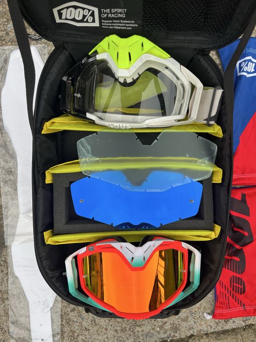 100% racecraft очила и кутия mx enduro