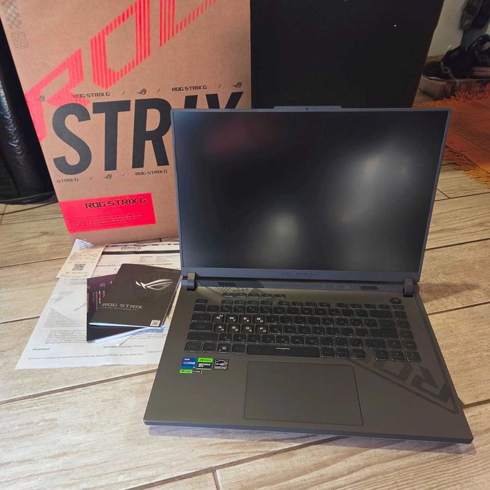 ASUS ROG 16"-WQXGA-240 Hz/i7-13650HX/RTX4060/16GB DDR5/НОВ/Гаранция!