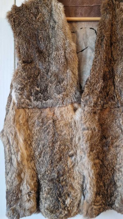 Двулицево елече от естествена кожа/косъм