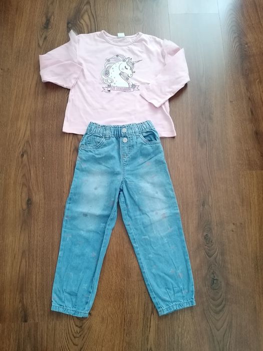 Set blugi și bluza 4-5 ani