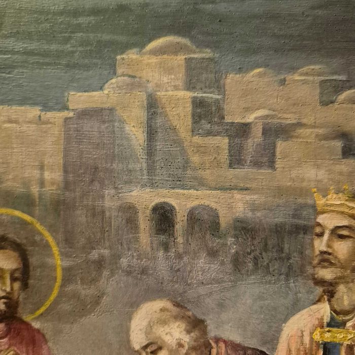 Pictură Ulei  Nașterea Domnului, 1937, 40x30 cm