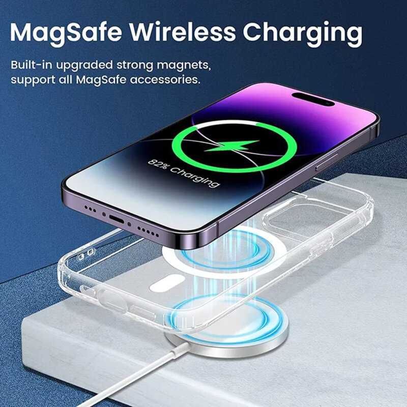 Husa din silicon compatibila MagSafe pentru iPhone 15 , 15 Pro Max