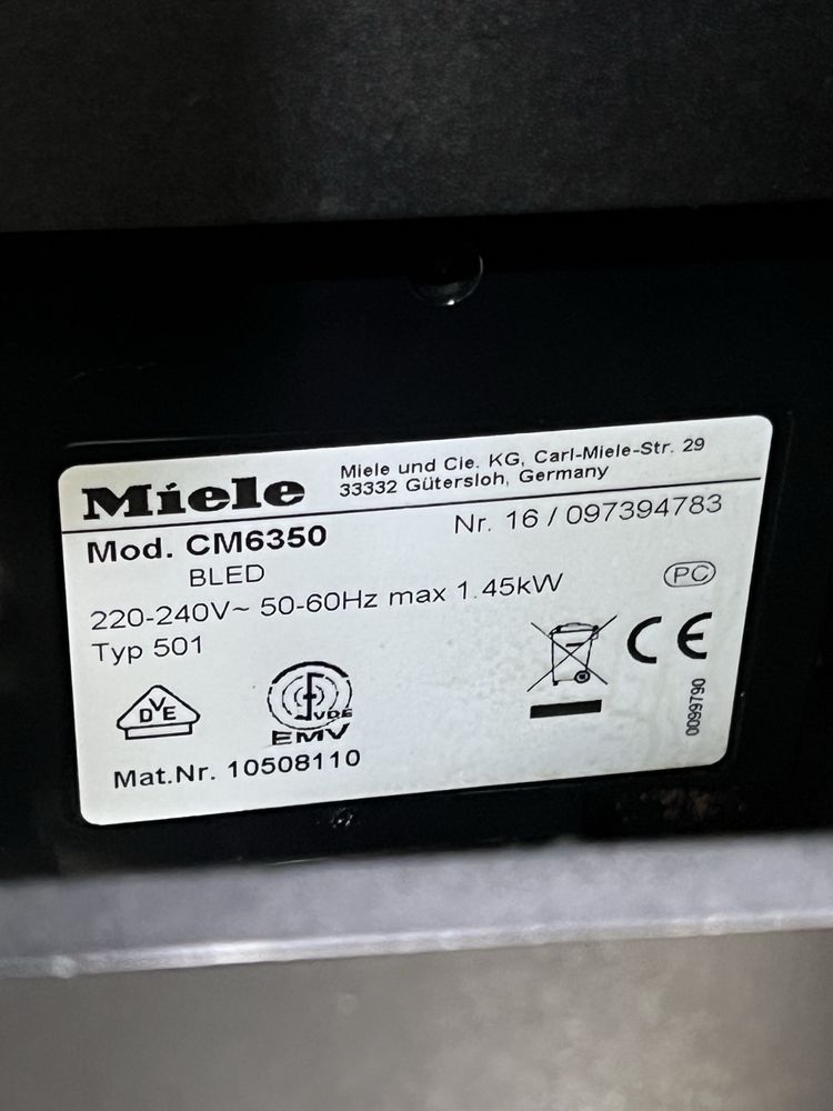 Кафемашина кафе автомат miele CM6550