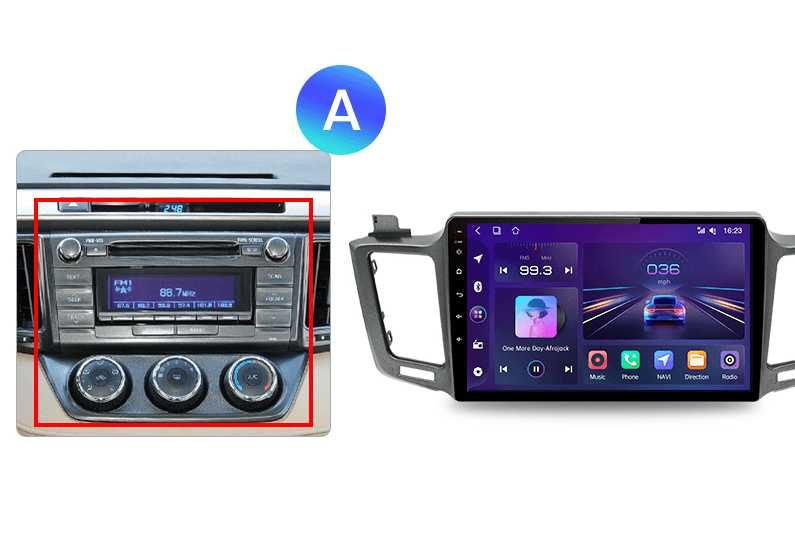 Toyota RAV 4 (2012-2018) Мултимедия Навигация Android