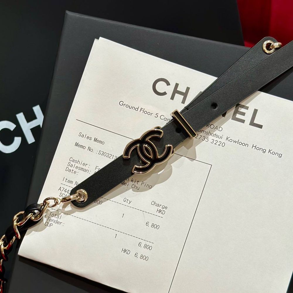 Curea Chanel piele naturala