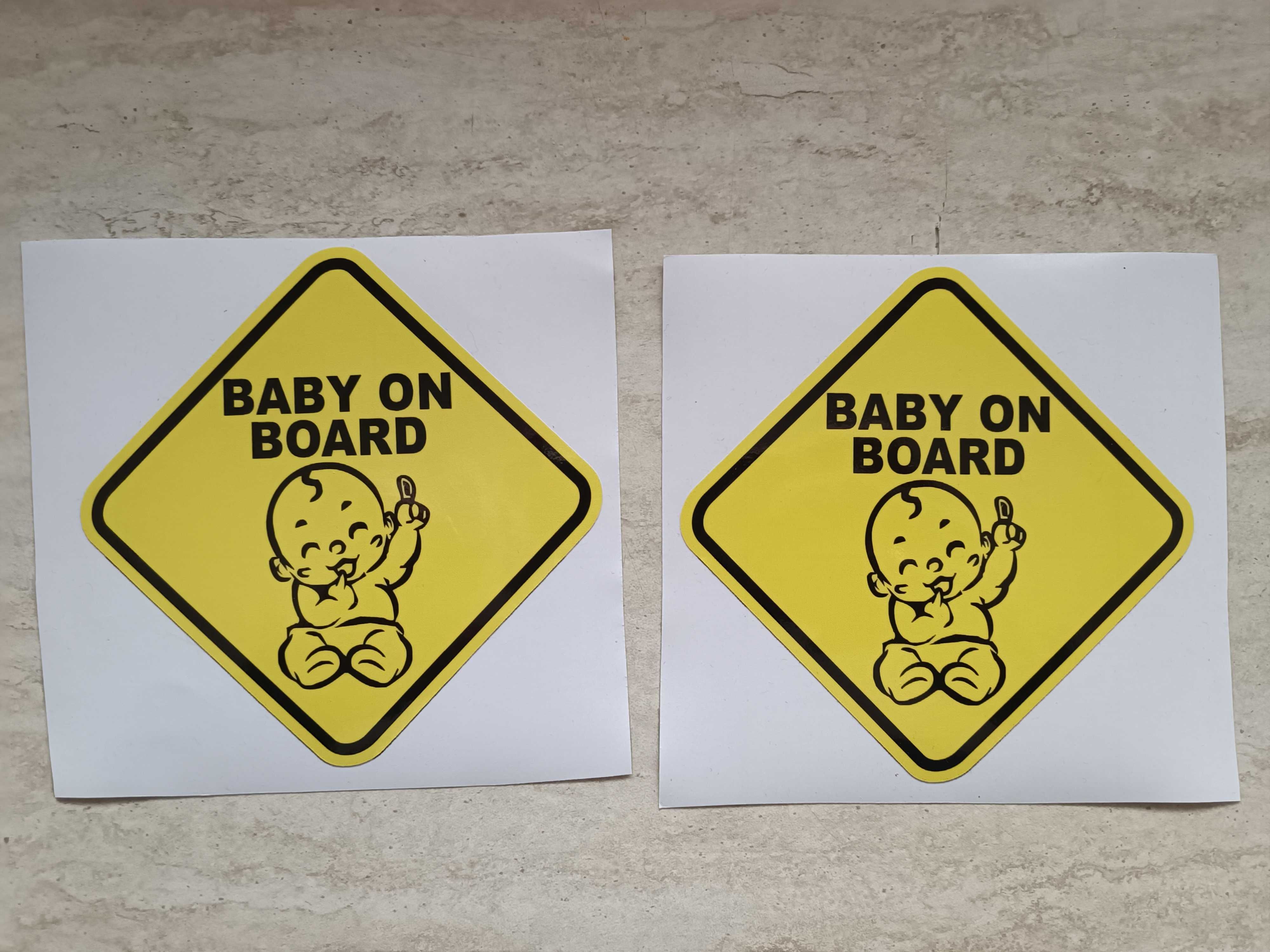 Бебе  в колата Близнаци в колата  стикер Baby on board sticker