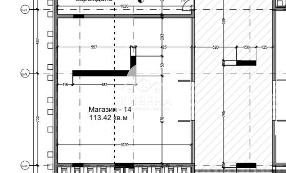 Помещение, магазин в строеж, до Окръжна болница, площ 133 кв.м