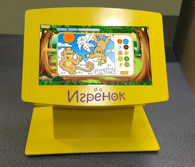 Bolalar uchun o‘yin va chizish kompyuteri sensorli ekran “Igryonek”