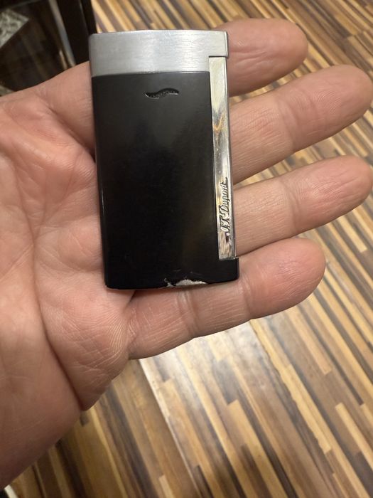Запалка st dupont slim 7 черна работеща перфектно
