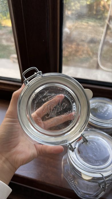 Банки с крышкой Bormioli Rocco FIDO (Италия), стекло, 0.5 л., 4 шт.