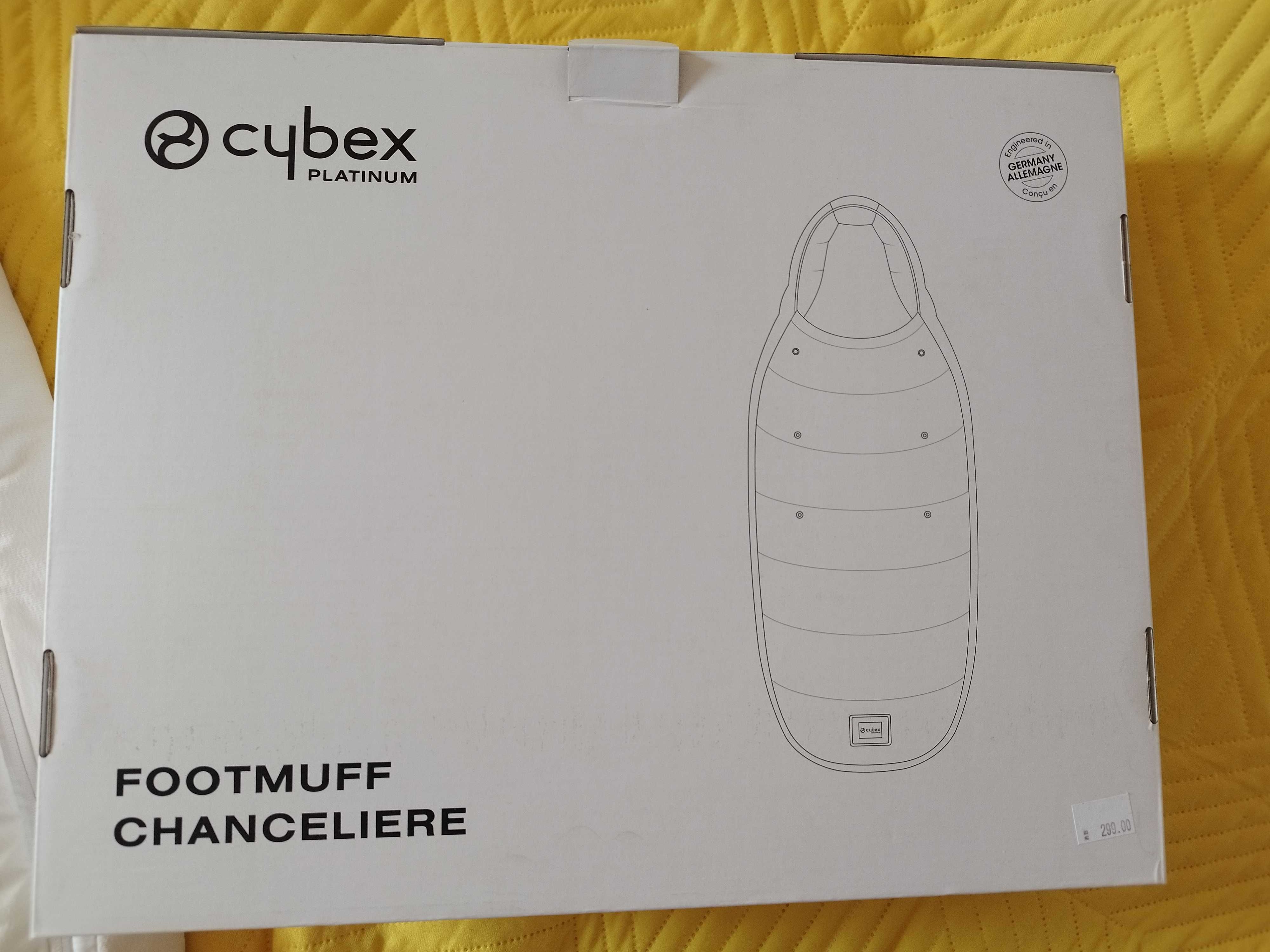 Cybex platinum/ off white/blanc. Чувал за количка