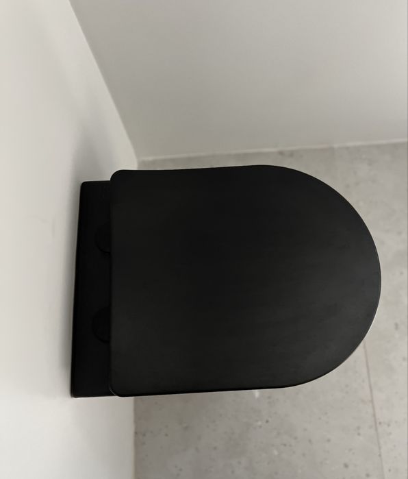 Vas WC cu capac inclus - nou sigilat, negru mat