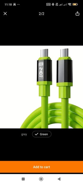 Cablu încărcare USB C Fast Charge Nou LED