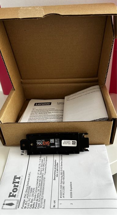 SSD Samsung 960 EVO 256GB, PCI Express