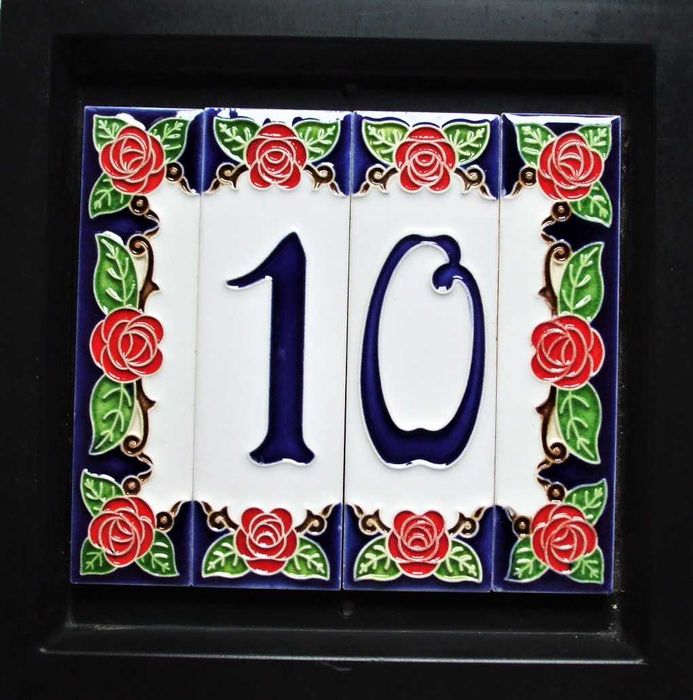 Nr.10 in stil Art Nouveau din ceramică glazurată NERJA_Spania