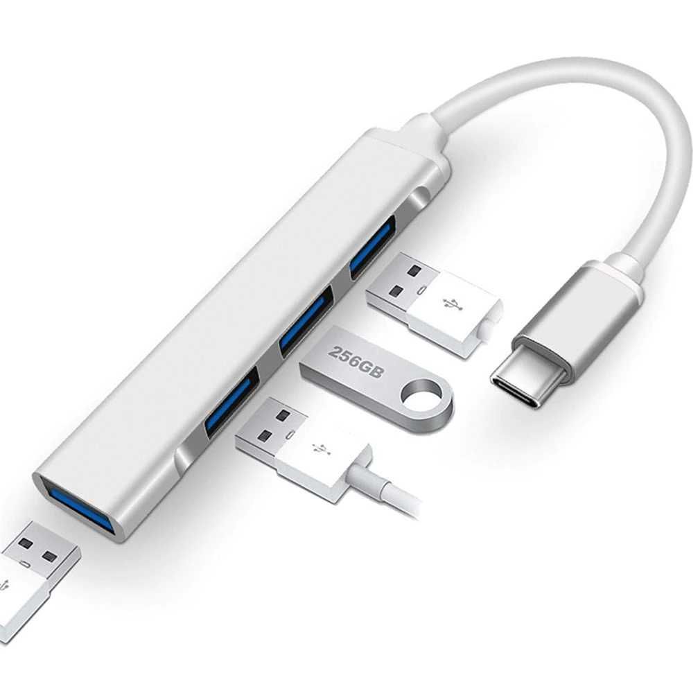 Type-C To USB 3.0 Хъб HUB за Lenovo Macbook HP смартфони и др.