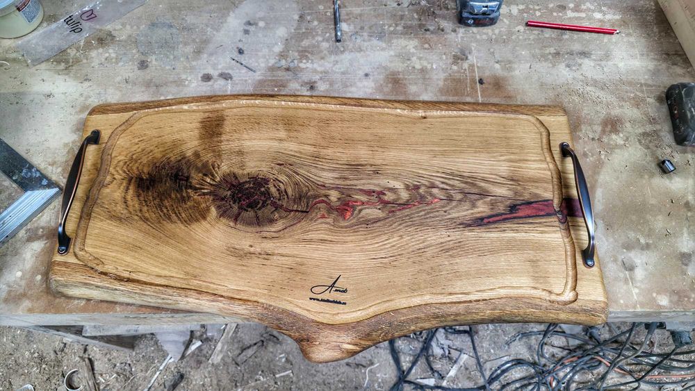 Platouri din lemn de stejar