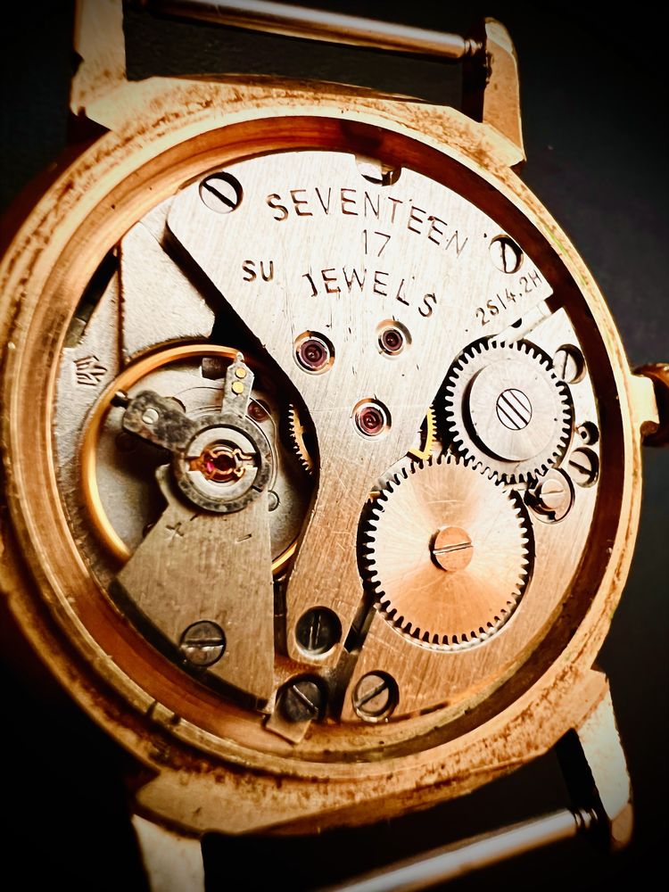 Poljot ceas mecanic placat cu aur