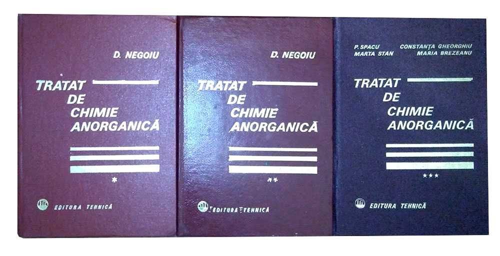 Tratat de chimie anorganică - Dumitru Negoiu & Petru Spacu (3 volume)