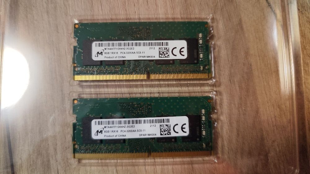 Рам за лаптоп. Комплект Kingston 16gb 2х8gb ddr4 3200