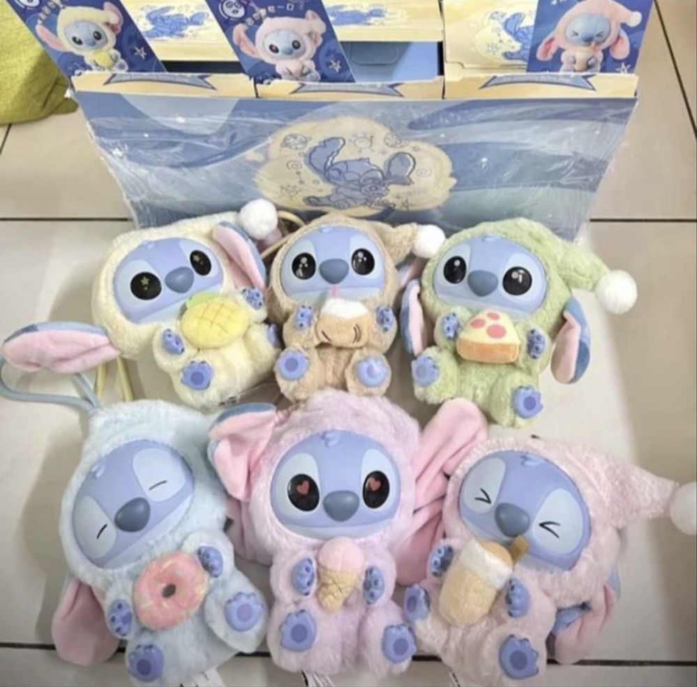 Labubu stitch плюшена играчка/Лабубу Стич плюшена играчка