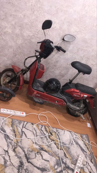 Электро Мопед красный