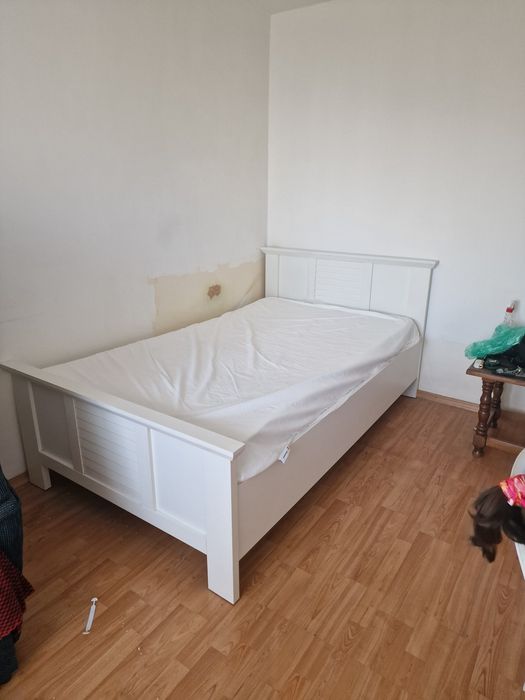 Pat mobexpert 120 cm cu saltea si husa impermeabila