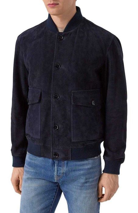 BOSS мужская замшевая куртка бомбер  РАЗМЕР M, L, XL, 2XL, 3XL